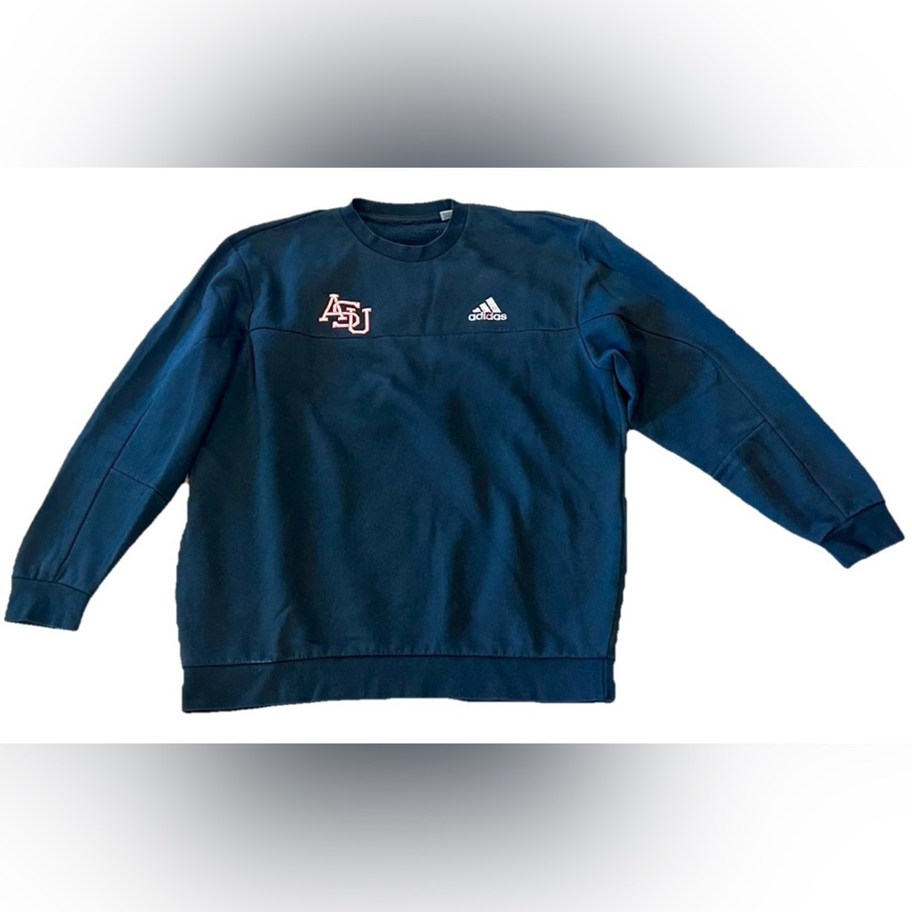 Arkansas State University Red Wolves Adidas Men’s Large Black Sweatshirt “ASU”